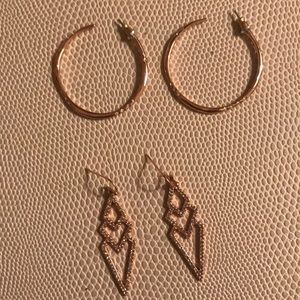 Stella & Dot Rose Gold earrings